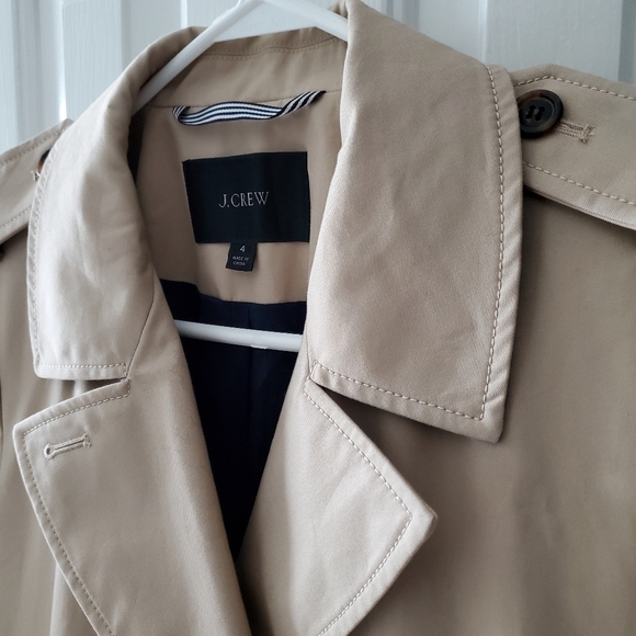 J. Crew Icon Belted Trench, Khaki (4) - Picture 6 of 15